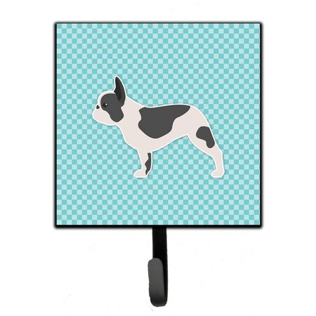 Carolines Treasures French Bulldog Checkerboard Blue Leash or Key Holder BB3741SH4